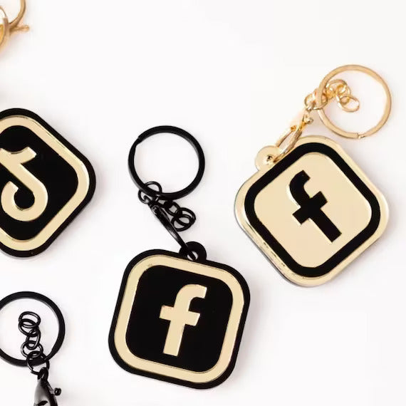NFC-Social-Media-Schlüsselanhänger