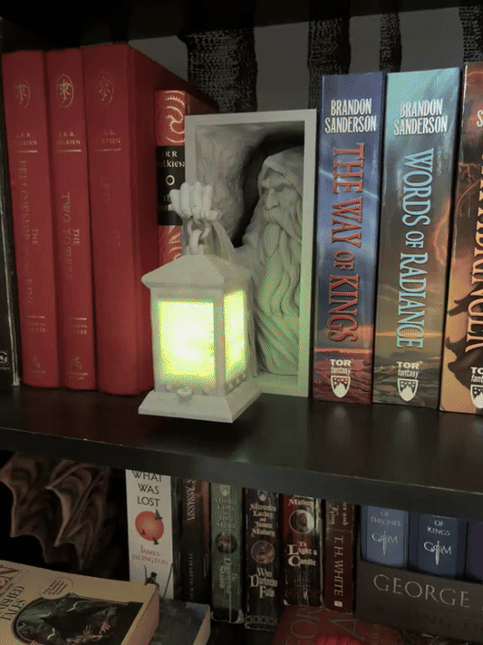 Dark Ages Bücherecke mit LED-Kerze