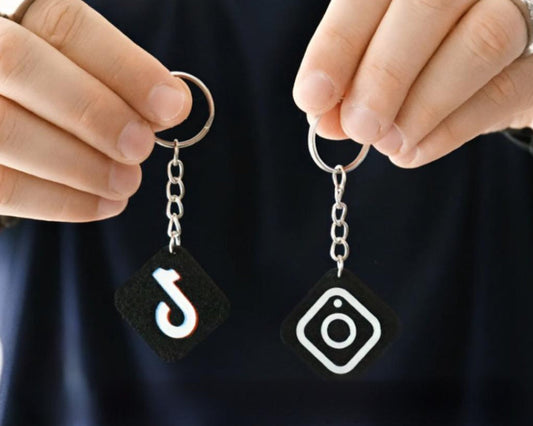NFC-Social-Media-Schlüsselanhänger